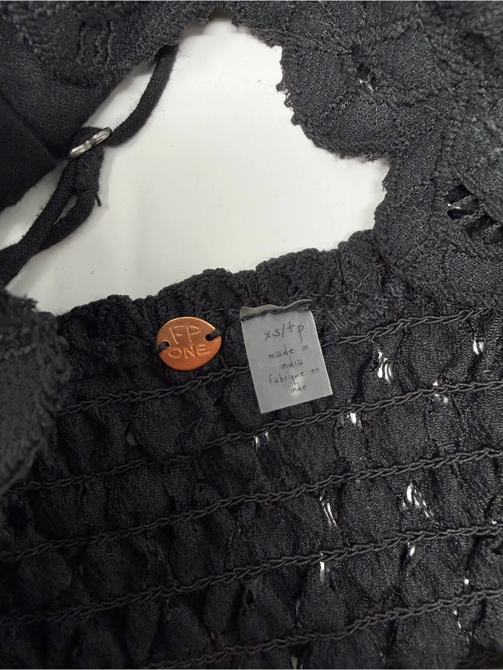 NWT Free People Adella Bralette Size XS Black Lace